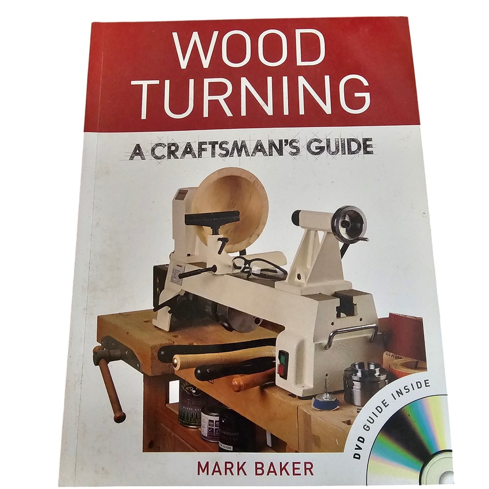 Woodturning A Craftsman's Guide Mark Baker Paperback Book with DVD 2012 GMC